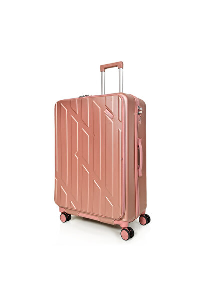 MORANO 3-piece durable and lightweight travel bag, 4-wheel spinner suitcase with numbered security lock