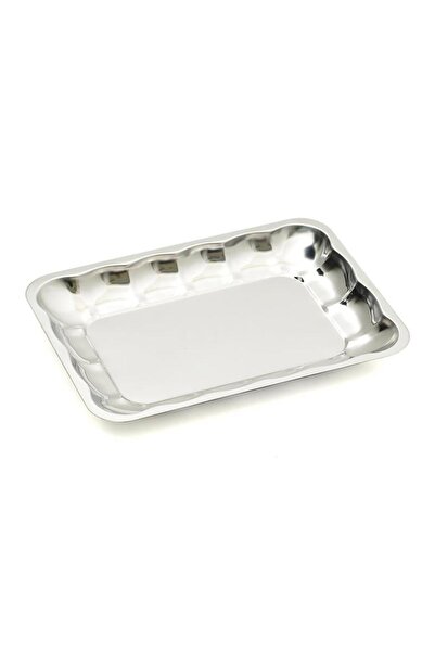 GuvenliPazar 430 Kalite Paslanmaz Çelik Kayık Tabak 24,5x17,5 cm – Derinlik 2...