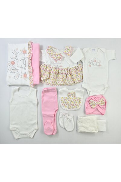 MİLAYS LİFE HOME COLLECTİON طقم زيبين للأطفال البنات من 0 إلى 3 أشهر، مصنوع م...