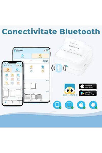OEM Mini portable thermal printer, Bluetooth, iOS/Android compatible