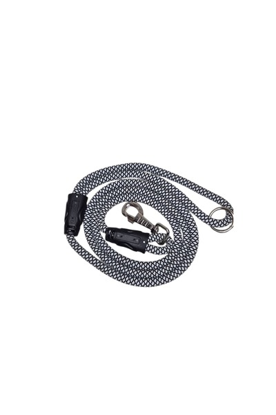 moonparacord Dog Walking Rope 10 mm Black and White 150 cm