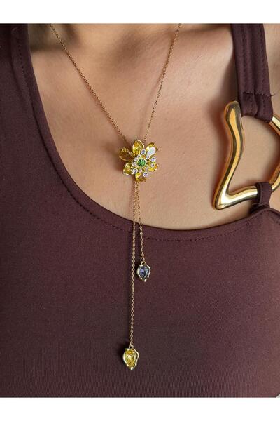 Beloria Idyllia Kolye Sarı Çiçek Y Kolye