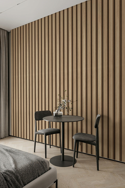 dreamwall 3D Modern Ahşap Panel Tek Parça Duvar Kağıdı – Kolay Uygulama