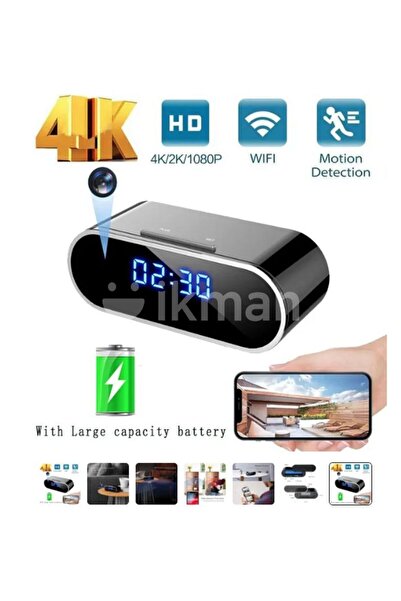 Generic Camera Clock WiFi Mini Night Vision 12 MP Full HD 1080 P