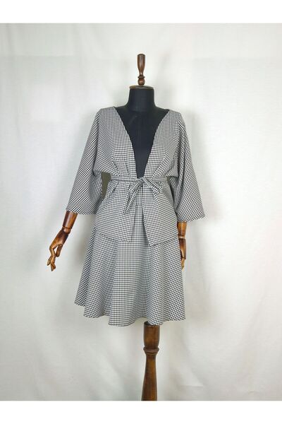 Sihirli Düğmeler Skirt Kimona Set