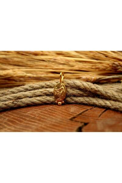 alpsilverart 925 Ayar Gümüş Meryem Ana ve İsa Figürlü Kolye | El Yapımı Dini Sembol Takı