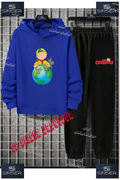 SS SİNSER Παιδικό Unisex Σετ Φόρμας με Κουκούλα "CAILLIO DUNYA KEDI" με Ειδικ...