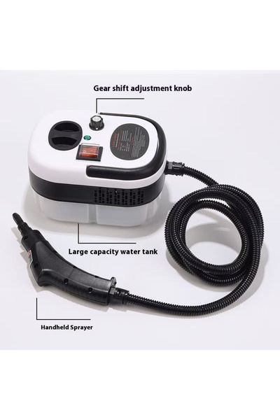 None منظف ​​بالبخار بقوة 2500 واط، منظف كهربائي للمطبخ عالي الحرارة والضغط ال...