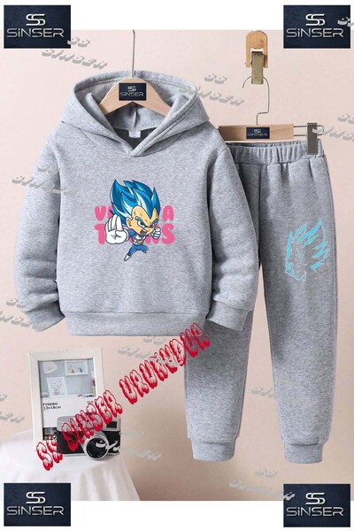 SS SİNSER Set de trening cu hanorac cu imprimeu special pentru copii, unisex,...
