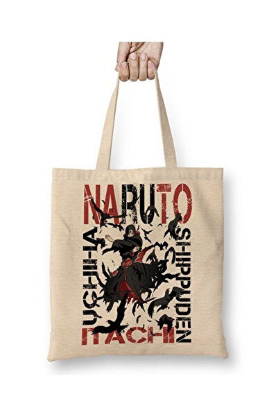 Toyaso حقيبة تسوق من ناروتو إيتاشي أوتشيها أكاتسوكي بمقبض طويل حقيبة تسوق للشاطئ