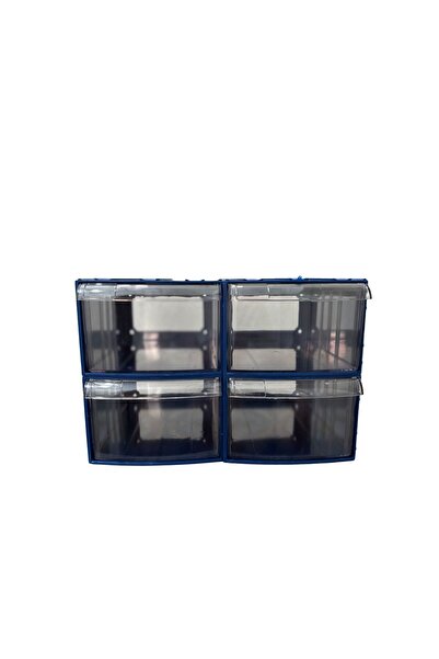 GOF TİCARET Plastik Çekmeceli Kutu 4 ÇEKMECELİ 750-M