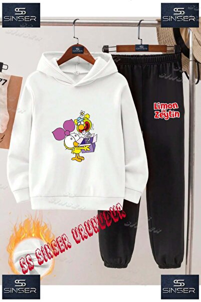 SS SİNSER Set de trening cu hanorac cu imprimeu special pentru copii, unisex,...