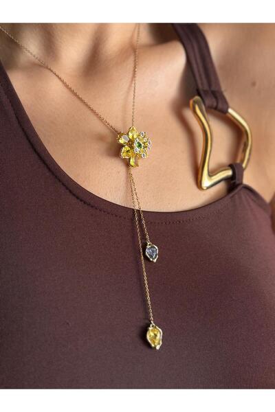 Beloria Idyllia Kolye Sarı Çiçek Y Kolye