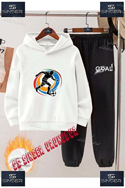 SS SİNSER Set de trening cu hanorac cu imprimeu personalizat pentru copii, un...