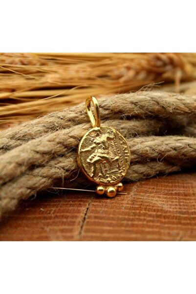 alpsilverart 925 Ayar Gümüş Roma Dönemi Sikke Motifli Kolye | El Yapımı Otant...