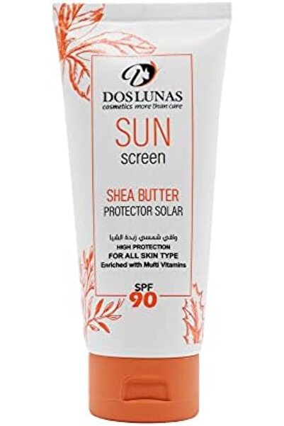 DOS LUNAS Cosmetics كريم واقي من الشمس بعامل حماية 90 مع زبدة الشيا من DOS LU...