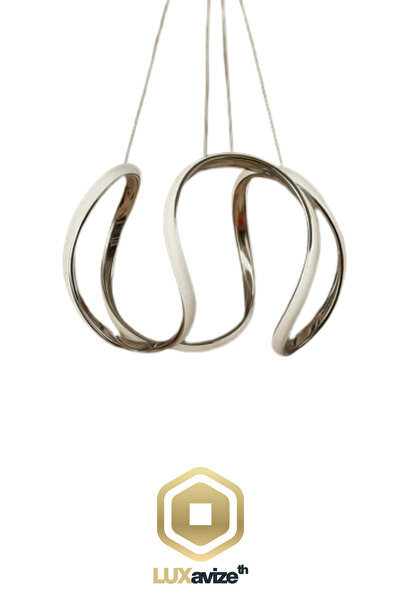 lüx aydınlatma Nova Modern Krom Led Avize – Modern Salon & Oturma Odası