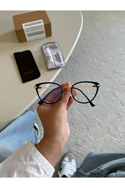 RoseandRoses Viola Blue Light Protection Glasses Black Gold