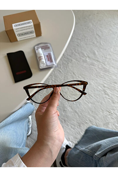 RoseandRoses Carina Cat Eye Blue Light Protection Glasses Leopard