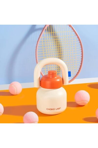 CHAKO LAB Water Bottle with Straw and Carry Handle | Wide Mouth vacuum insulated stainless steel Bot