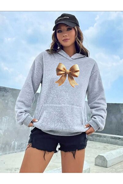 tkn your style Unisex majica sa kapuljačom sa slamnatim trakama i print dizaj...