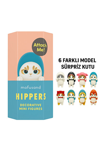 simagift Mofusand Hippers Sevimli Kedi Figür – Dikiz Aynası Süsü ve Telefon A...