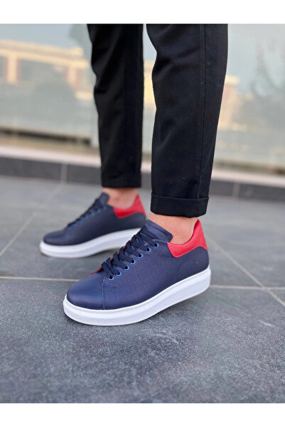 karadağsb Kb-Dx3 Kuback Navy Blue Leather Casual Men's Shoes
