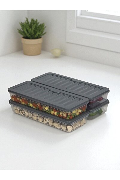 Buclee 8-Piece 16-Piece 1 Liter Deep Freezer Refrigerator Organizer Storage Container Set