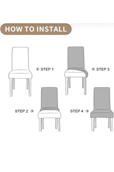 Home 6'lı Kadife Sandalye Kılıfı