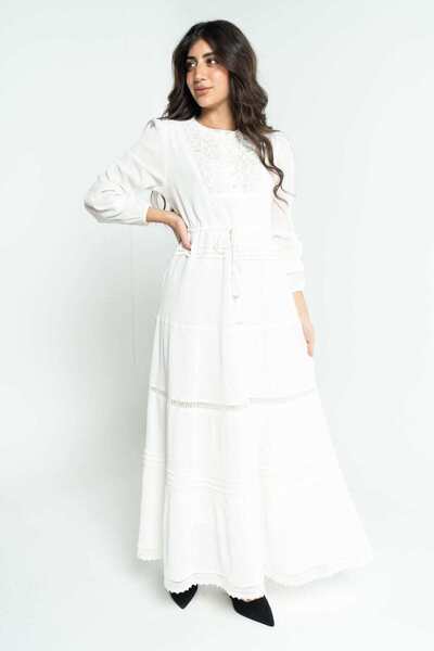 DALYDRESS فستان ماكسي مطرز للنساء