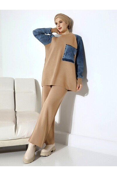 HİJABAYA Σετ πλεκτών ειδών με φερμουάρ στην τσέπη