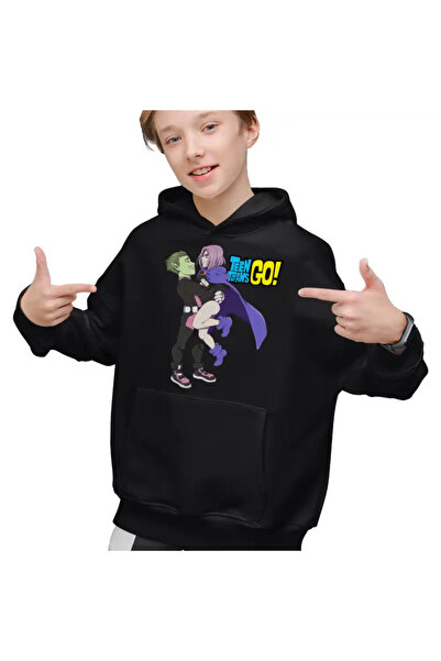 OEM Hanorac Copii Baieti Beast Raven Fanart Teen Titans Go Titani