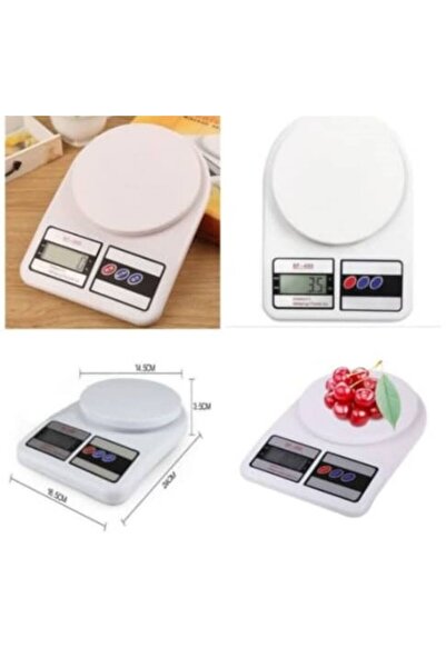 GENERAL Accurate Digital Kitchen Scale up to 10 kg - LCD Display, White
