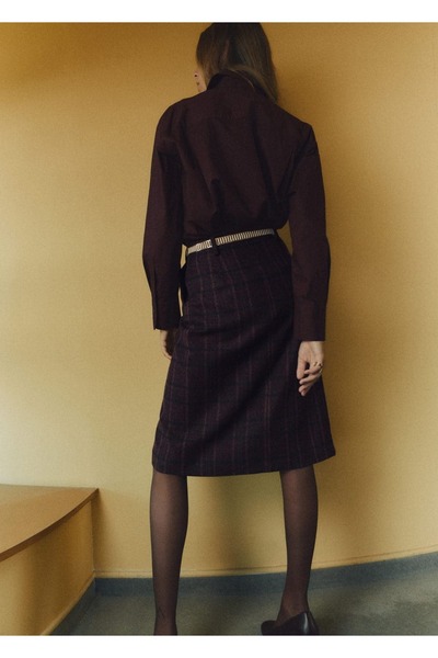 MANGO Woman Geniş kesim poplin gömlek