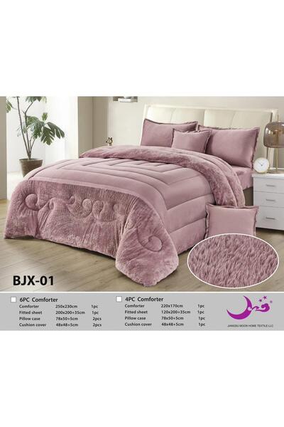 Moon 6-piece winter comforter set, velvet, on soft sheets - for two people