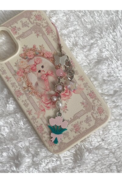amourina Pembe Laleler Fairycore Coquette Telefon Charmı Çanta Charmı Kamera ...