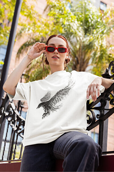 Bigonya Bird Silhouette Printed Unisex T-Shirt, Cotton Comfortable Fit