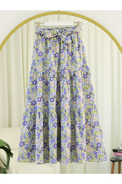 HİJABAYA Φούστα με λουλουδάτο σχέδιο και ζώνη στη μέση