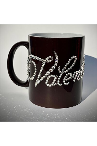 OEM Personalized name mug with crystals