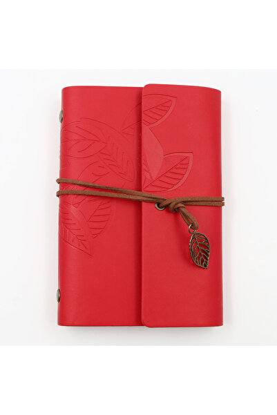 enyareshome Red Color Vegan Leather Gift Notebook A6 Size / 10.5 cm X 14.8 cm