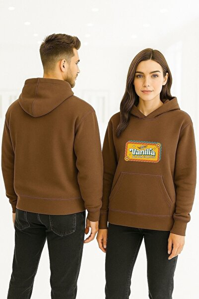 ArtYus Vanilie Colorat cu imprimeu cu glugă Swea tricou