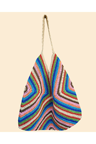SALT Atelier El Yapımı Renkli Crochet Çanta – Bohem Omuz Çantası