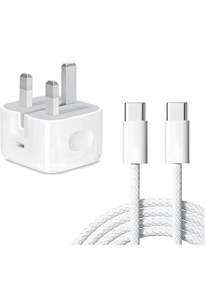 Zen Store شاحن حائط 35 وات مع كابل USB-C إلى USB-C من القماش بتقنية PD للشحن ...