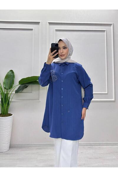 moda acar Bürümcük Fabric Daisy Tunic
