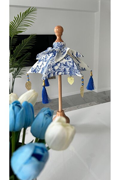 Nevena handmade Bleu blanc Bali şemsiyesi