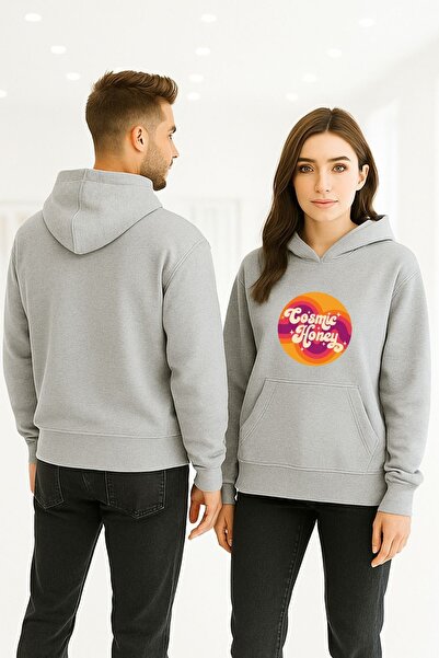 ArtYus Miere cosmică colorată cu imprimeu cu glugă Swea tricou