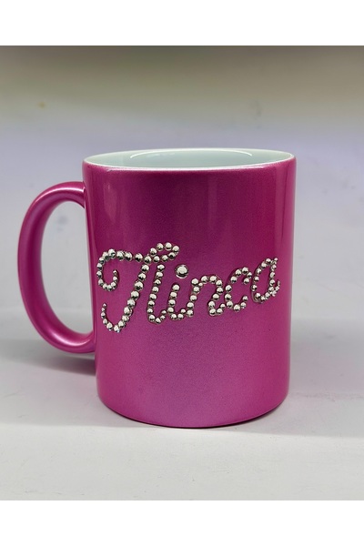 OEM Personalized name mug with crystals
