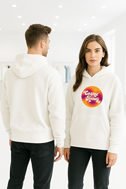 ArtYus Miere cosmică colorată cu imprimeu cu glugă Swea tricou