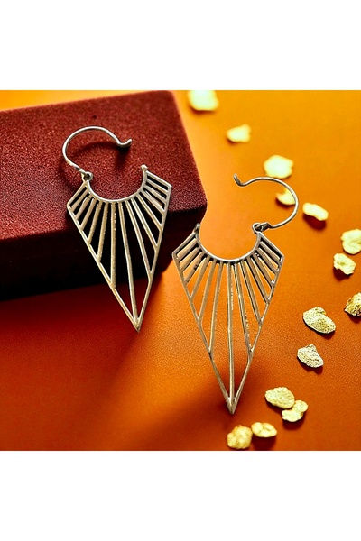 kapris concept أقراط برونزية مصنوعة يدويًا مضادة للحساسية