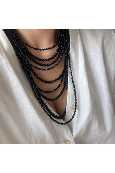 Venus Design Çoklu Kristal Boncuk Kolye Seti